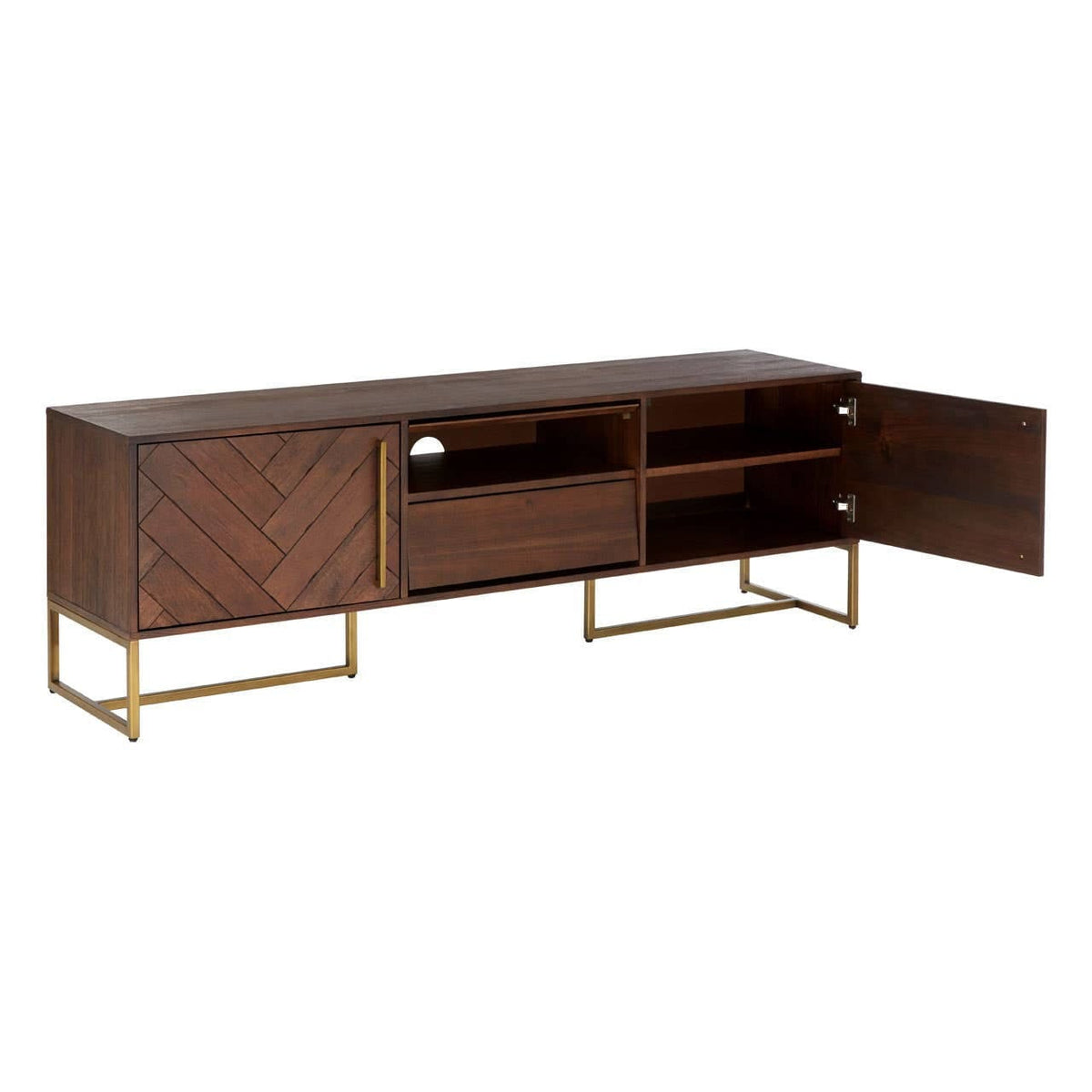 Noosa & Co. Living Brando Acacia Wood Effect Media Unit House of Isabella UK