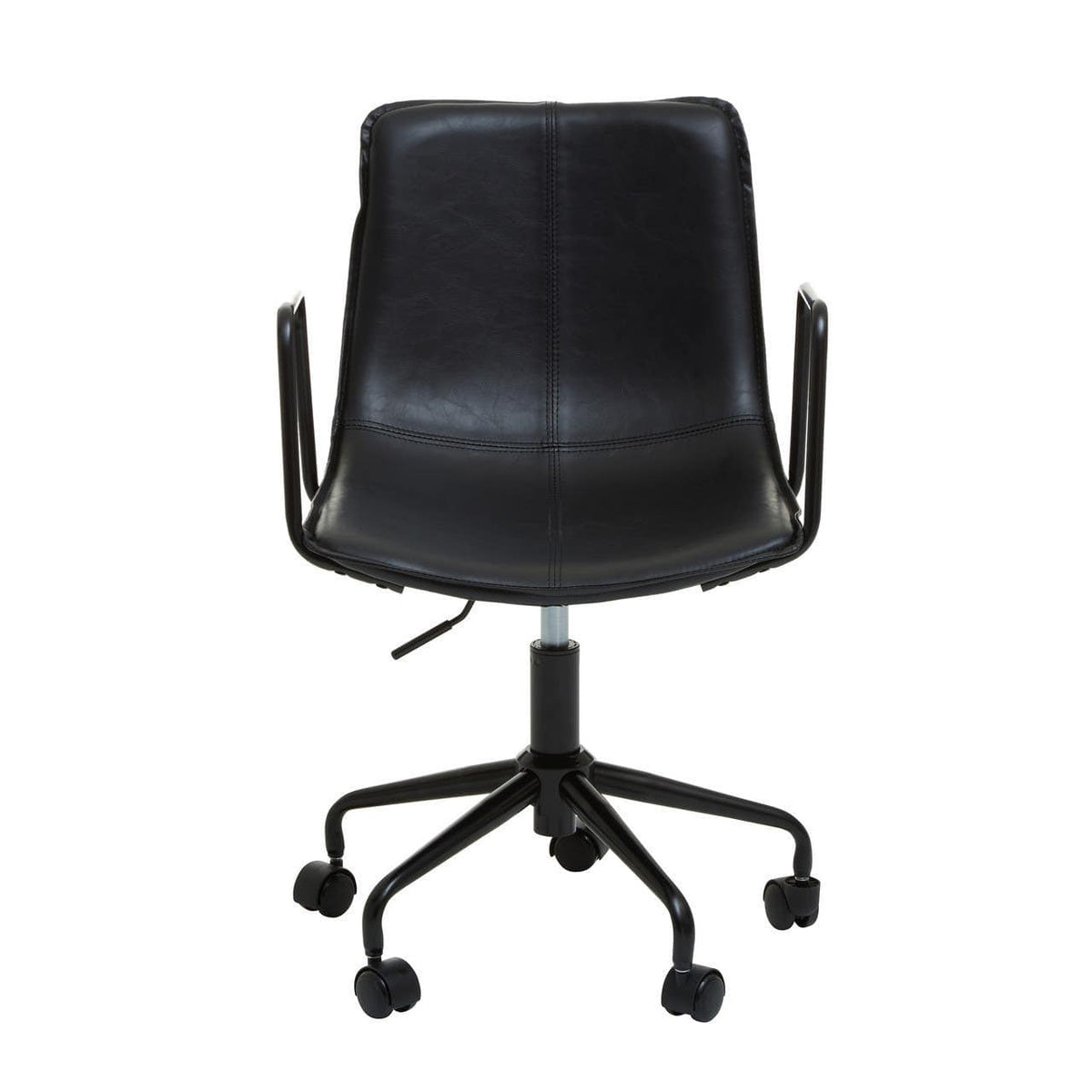 Branson Black Leather Home Office Chair.