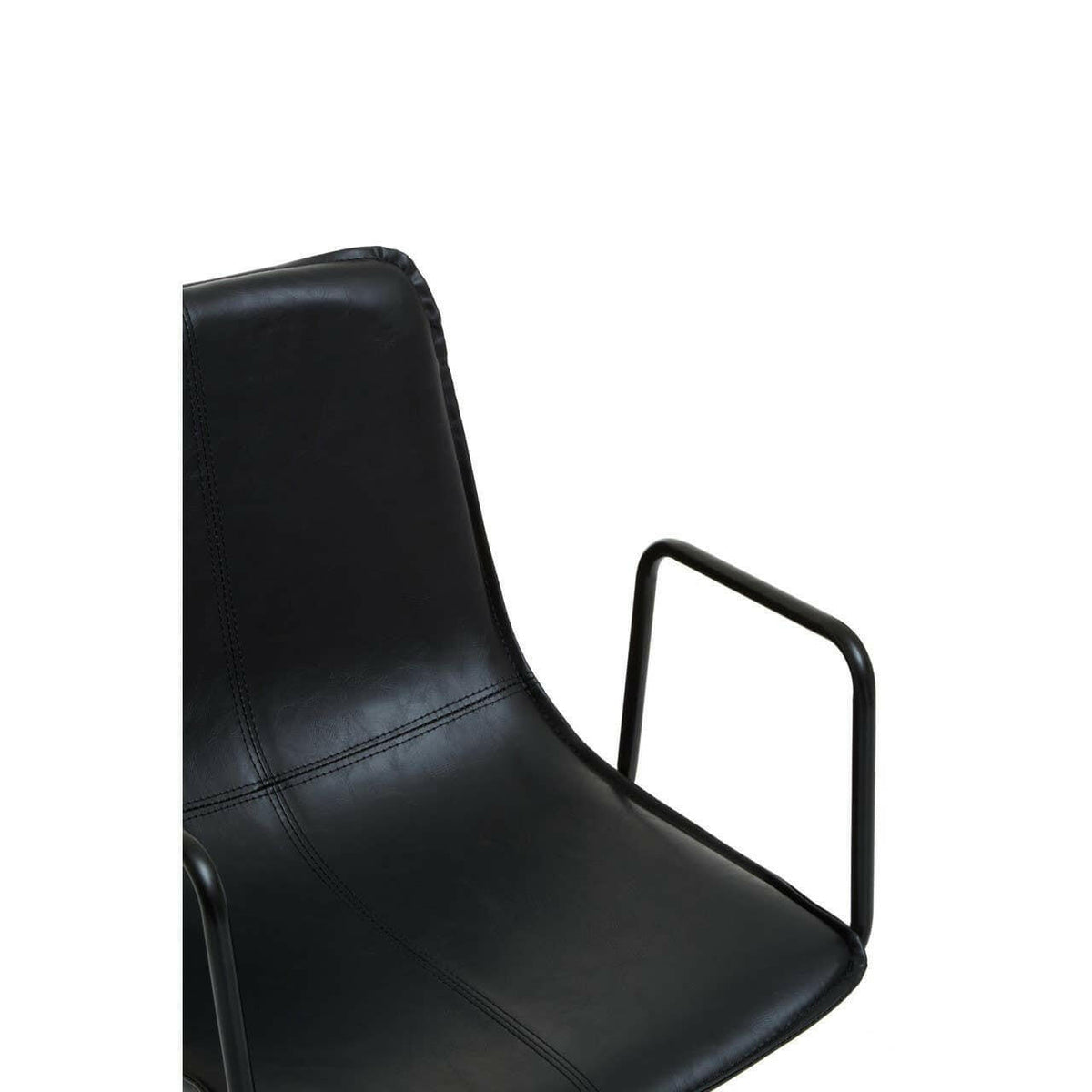 Branson Black Leather Home Office Chair.