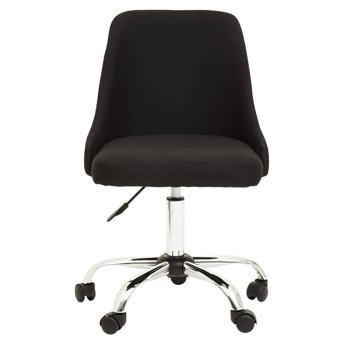 Brent Black And Chrome Home Office Chair.