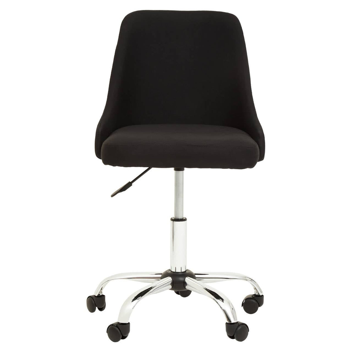 Brent Black And Chrome Home Office Chair.