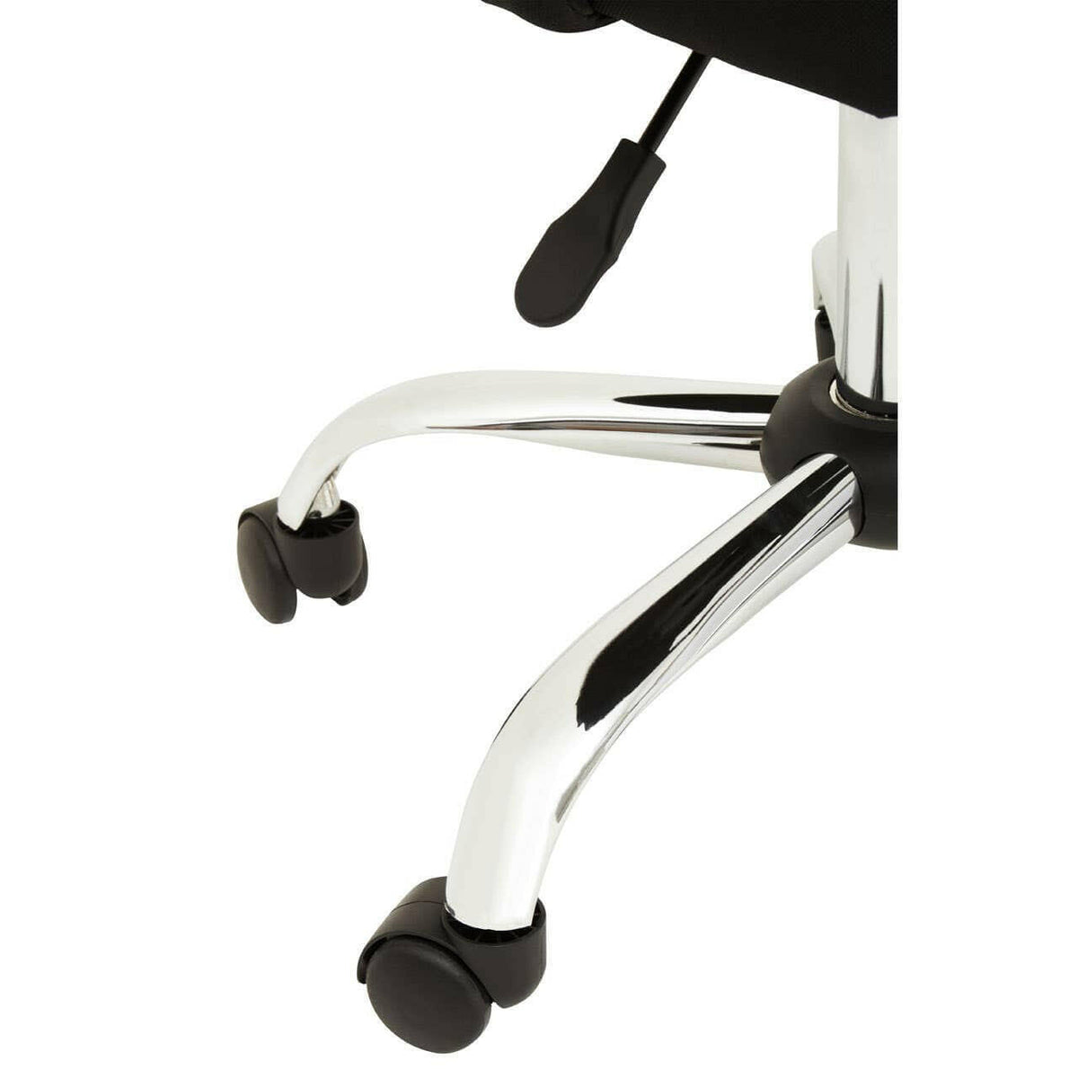Brent Black And Chrome Home Office Chair.