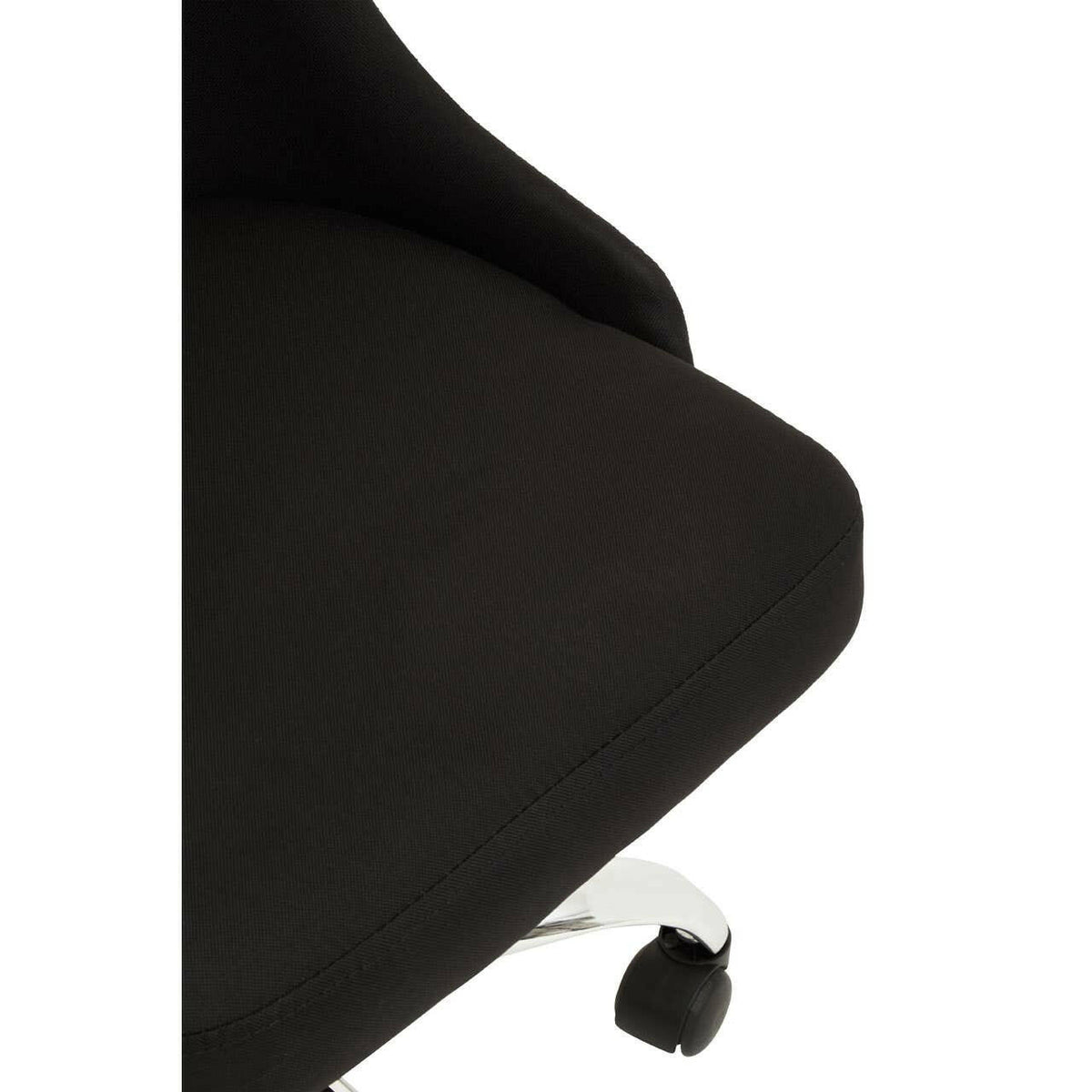 Brent Black And Chrome Home Office Chair.