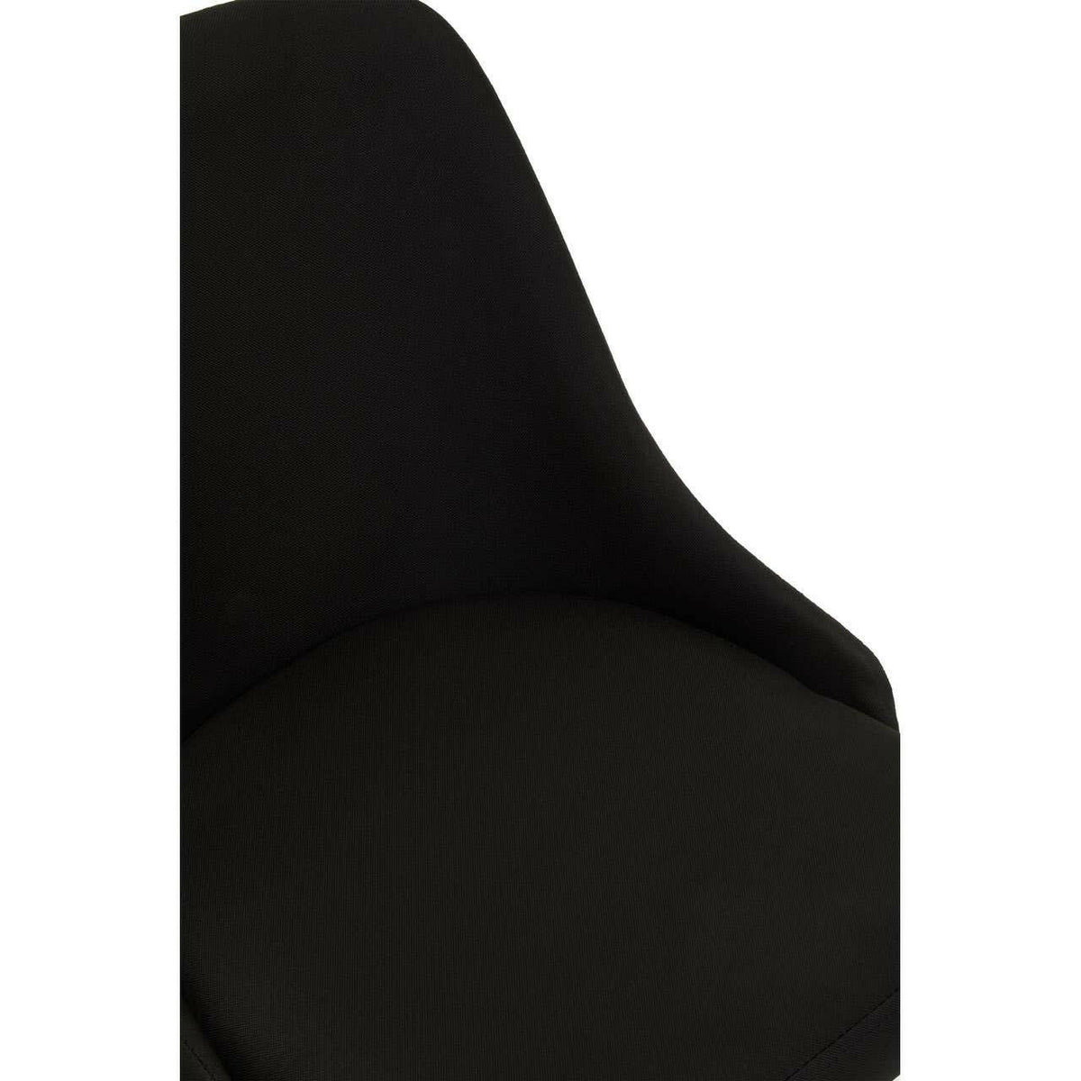 Brent Black And Chrome Home Office Chair.