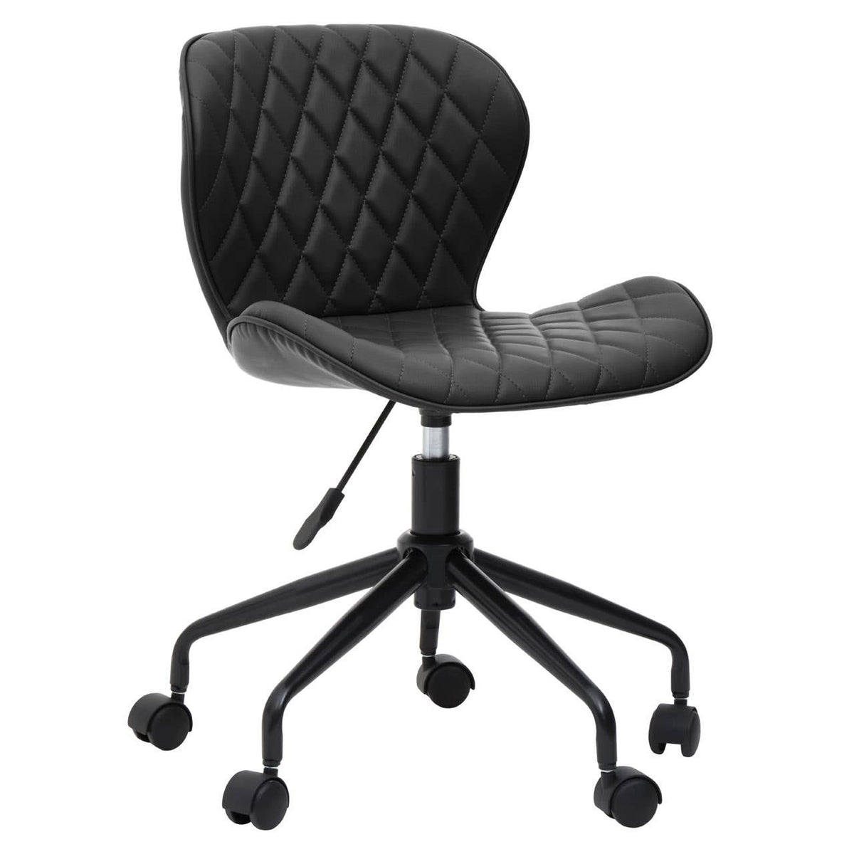 Brent Black Armless Home Office Chair.