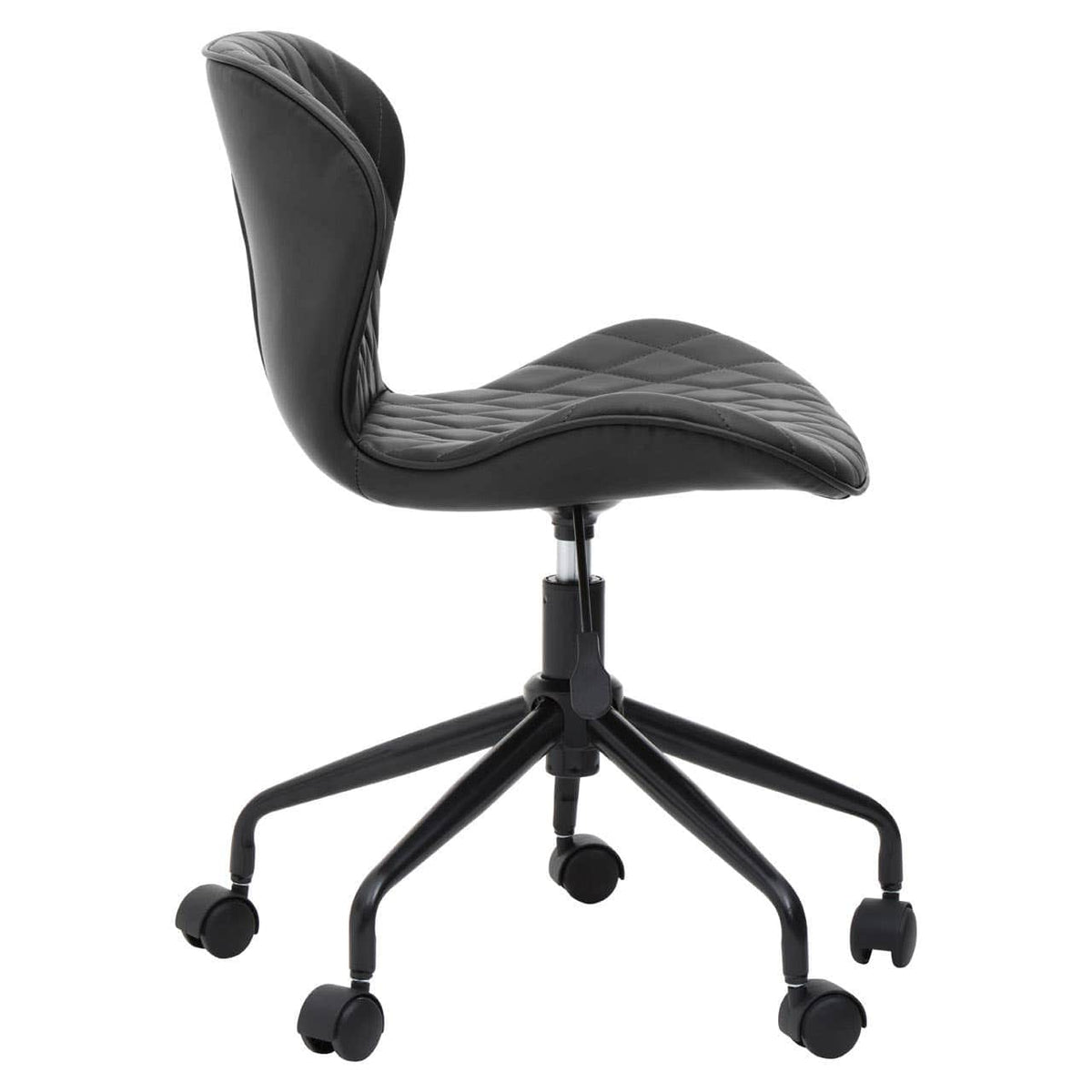 Brent Black Armless Home Office Chair.