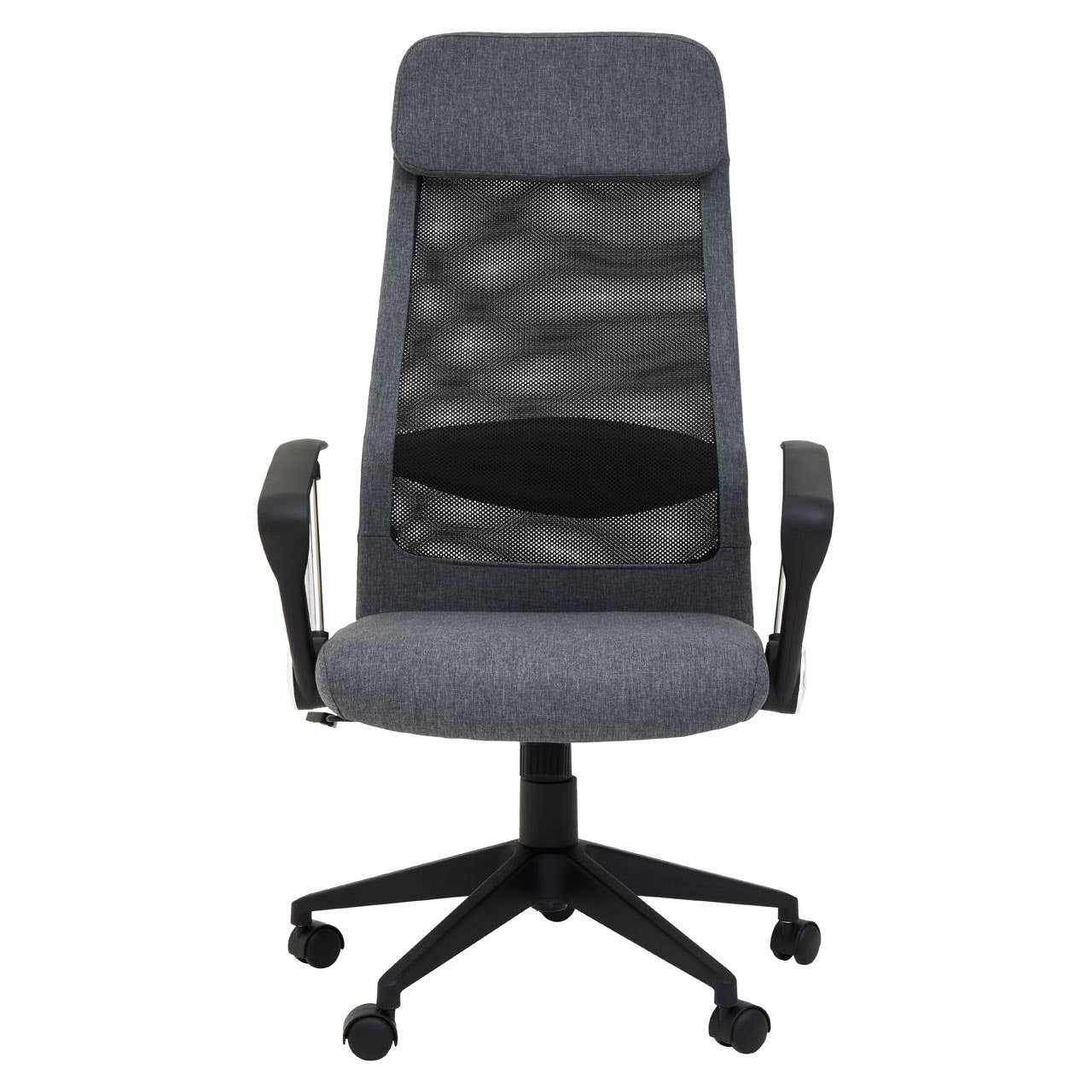 Noosa & Co. Living Brent Black Mesh And Grey Fabric Home Office Chair House of Isabella UK