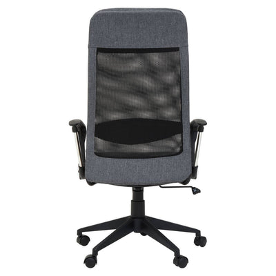 Noosa & Co. Living Brent Black Mesh And Grey Fabric Home Office Chair House of Isabella UK