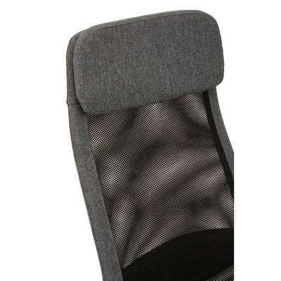 Noosa & Co. Living Brent Black Mesh And Grey Fabric Home Office Chair House of Isabella UK