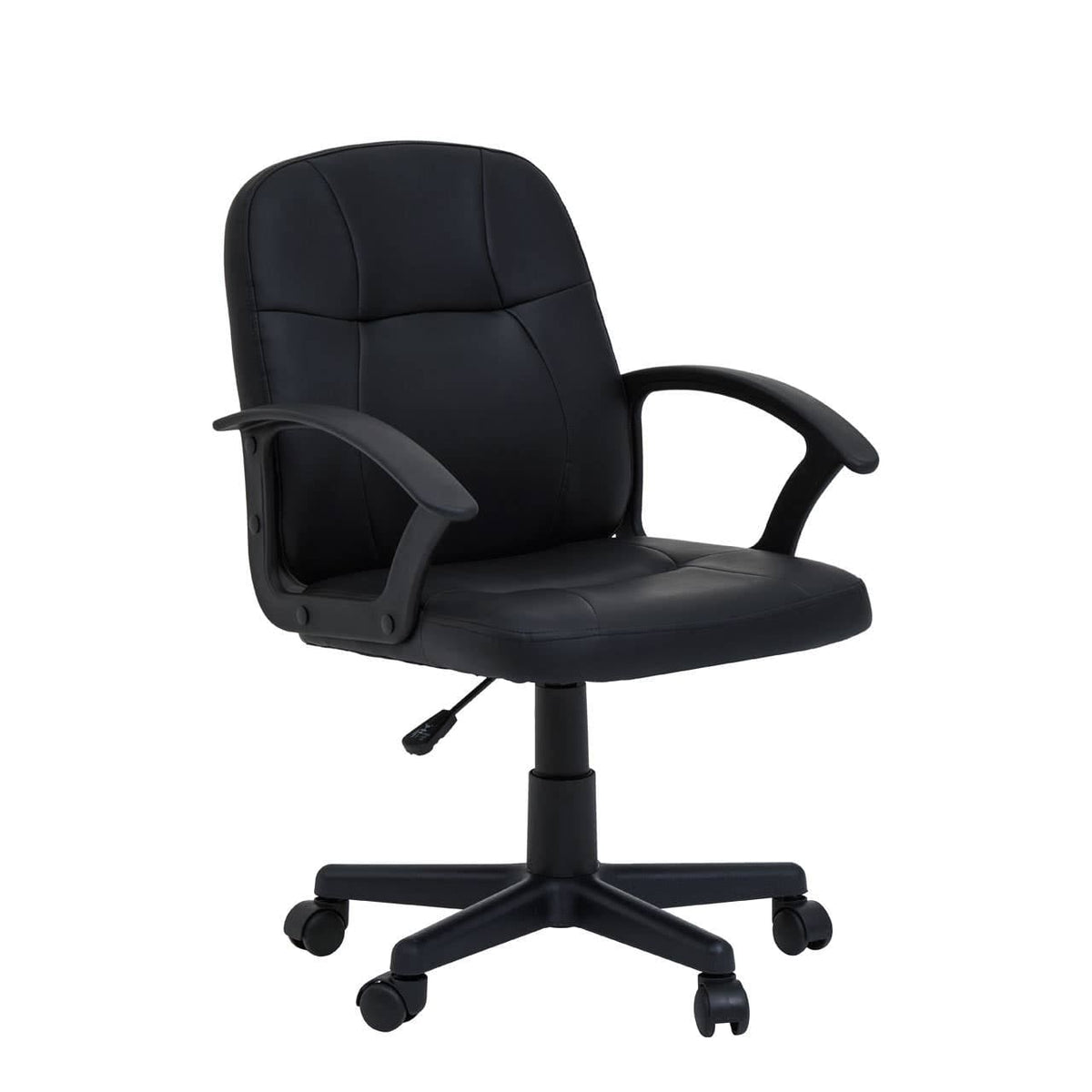 Brent Black Small Home Office Chair.