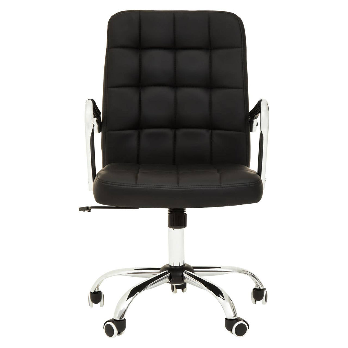 Brent Black Tufted Home Office Chair.