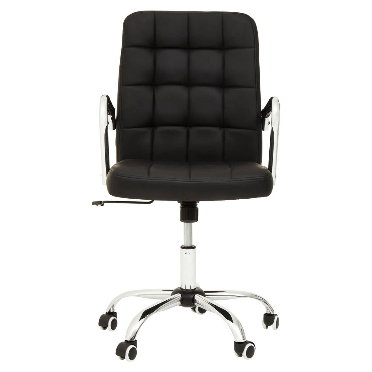 Brent Black Tufted Home Office Chair.