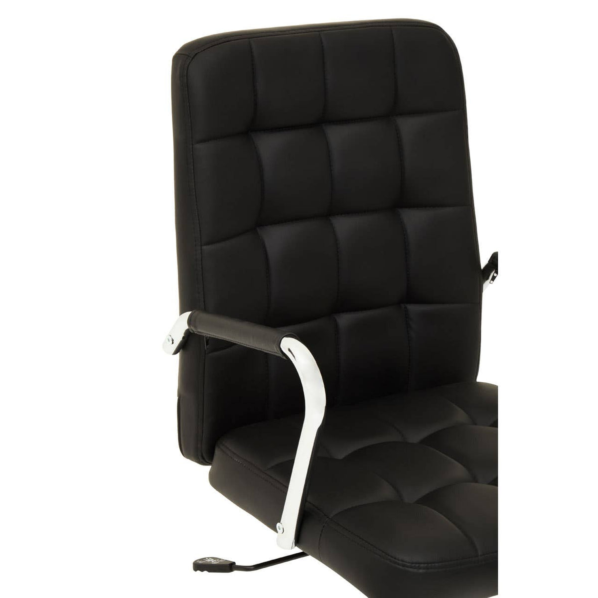 Brent Black Tufted Home Office Chair.