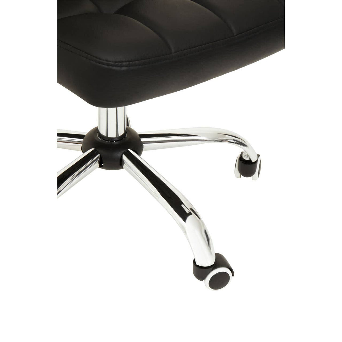 Brent Black Tufted Home Office Chair.