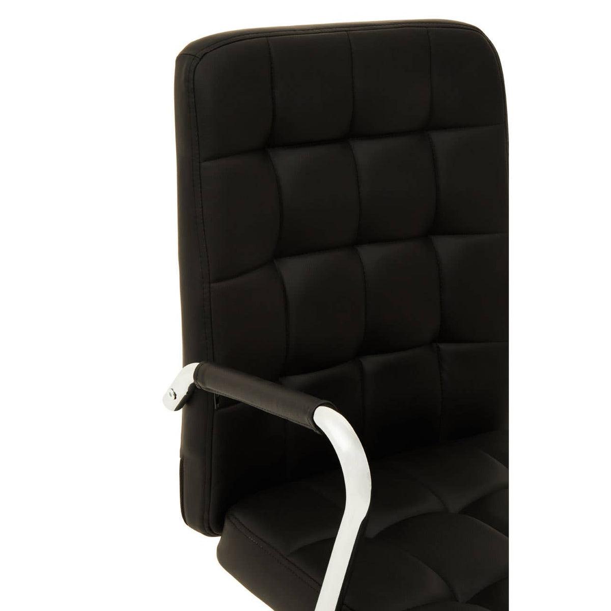 Brent Black Tufted Home Office Chair.