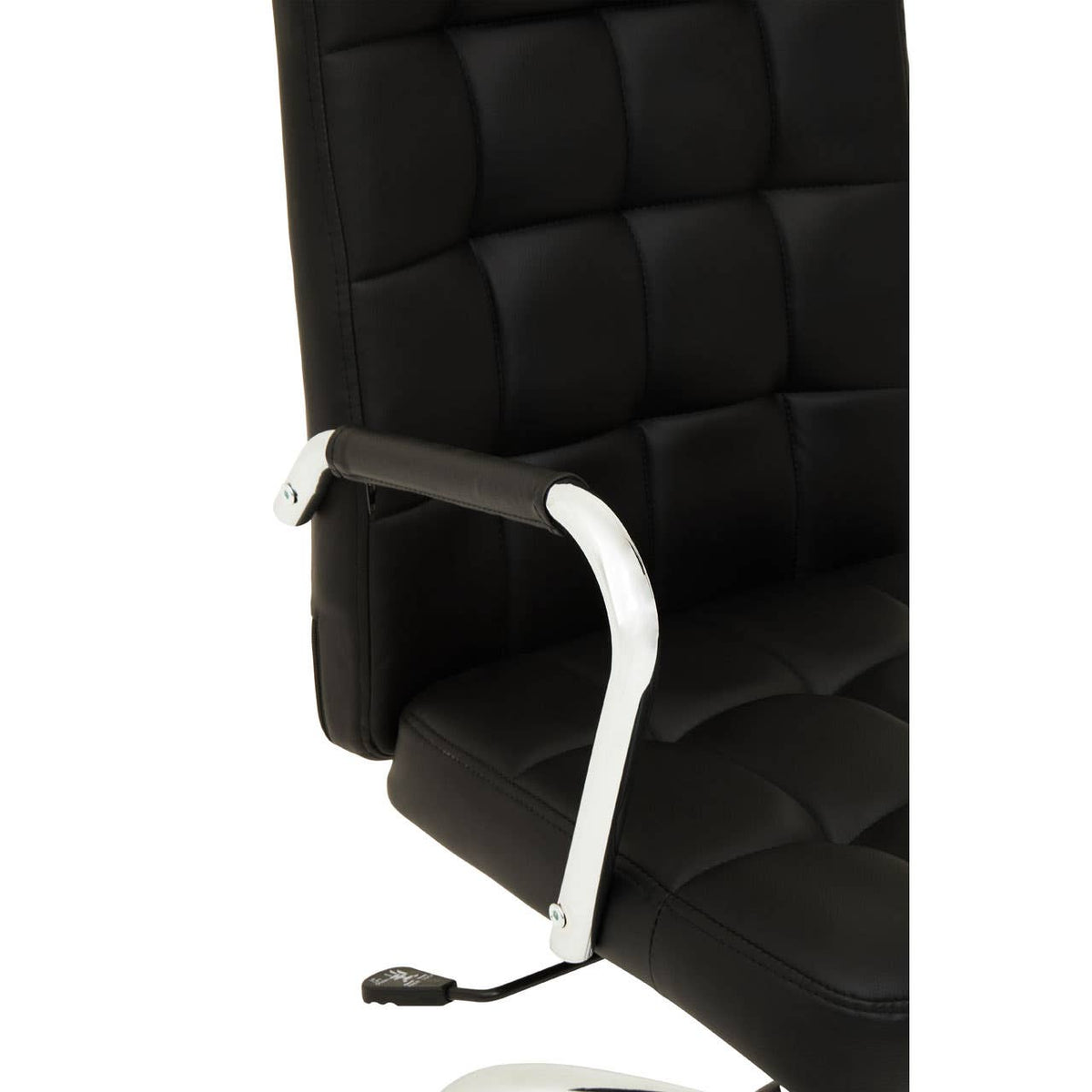 Brent Black Tufted Home Office Chair.