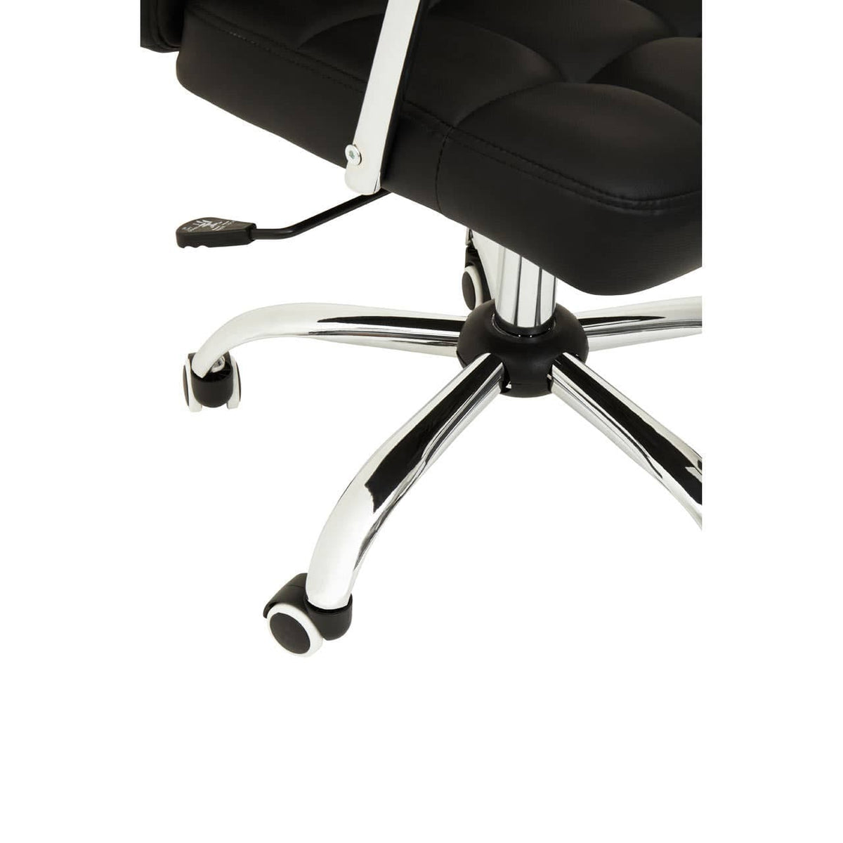 Brent Black Tufted Home Office Chair.