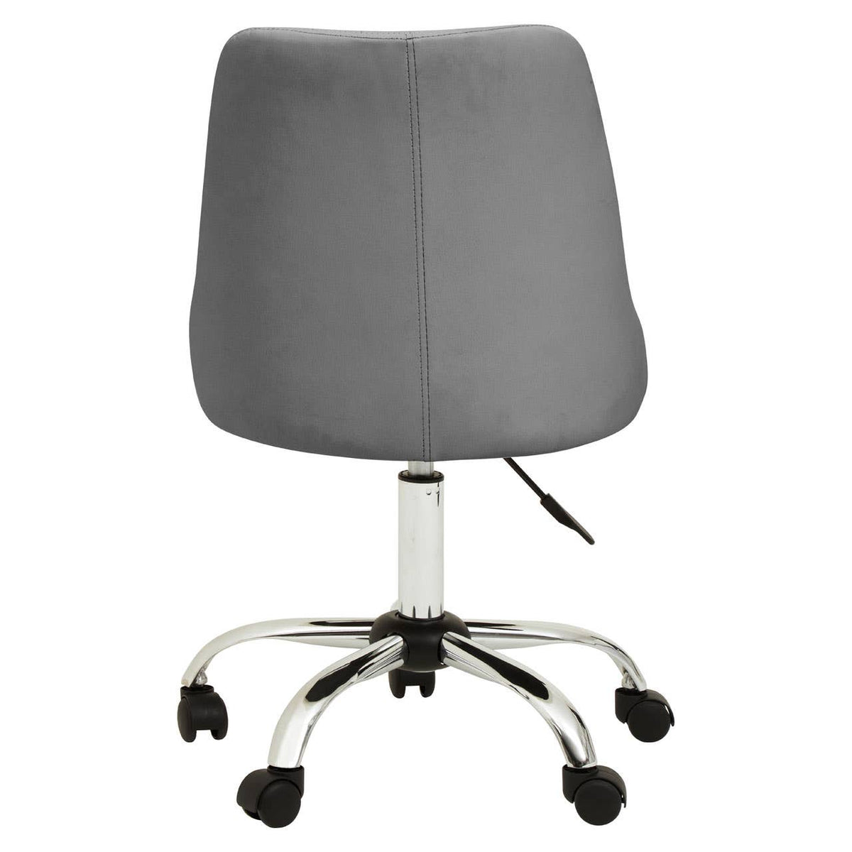 Brent Grey Leather Effect Home Office Chair.