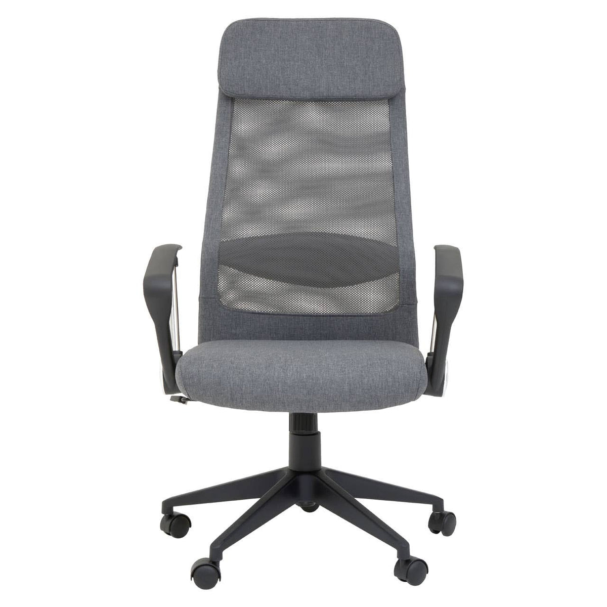 Brent Grey Mesh And Fabric Home Office Chair.