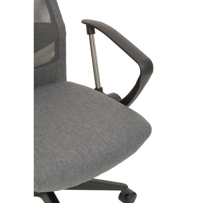 Noosa & Co. Living Brent Grey Mesh And Fabric Home Office Chair House of Isabella UK