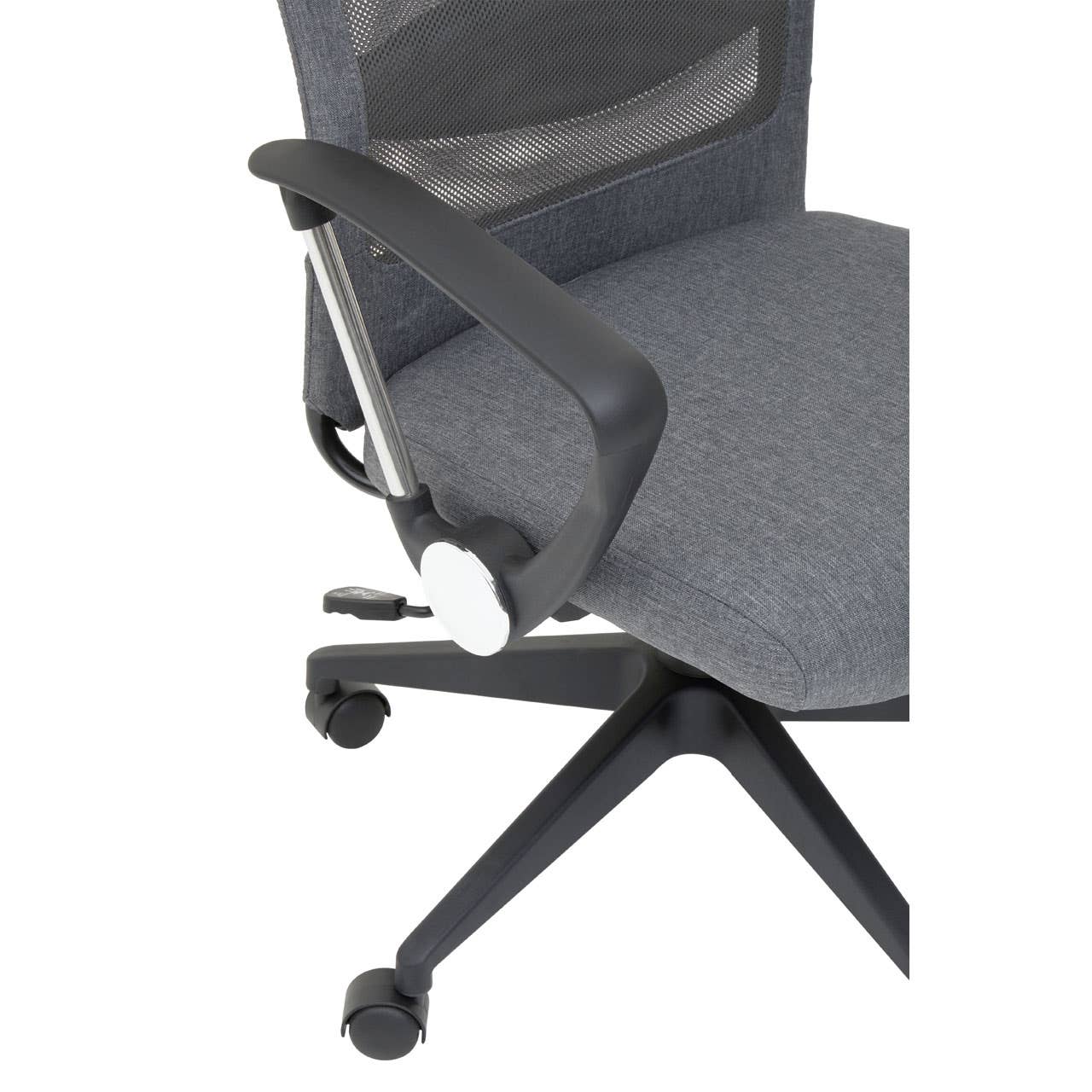 Noosa & Co. Living Brent Grey Mesh And Fabric Home Office Chair House of Isabella UK