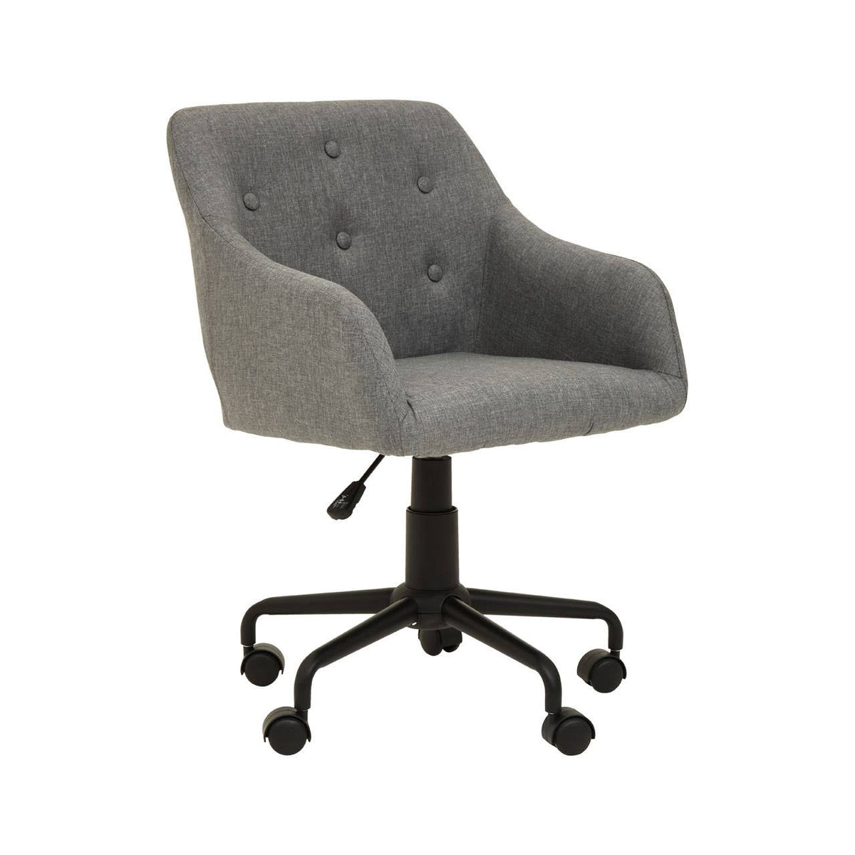 Brent Tufted Grey And Black Home Office Chair.