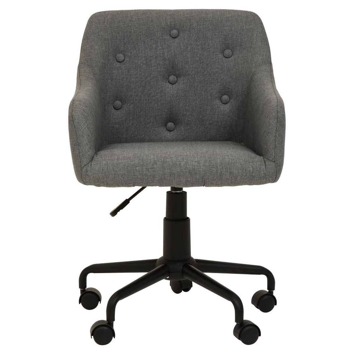 Brent Tufted Grey And Black Home Office Chair.
