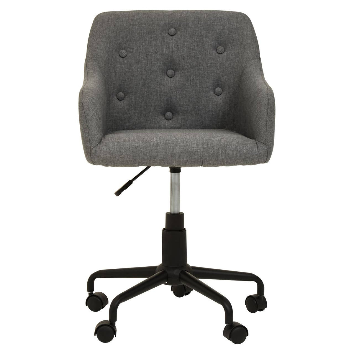 Brent Tufted Grey And Black Home Office Chair.