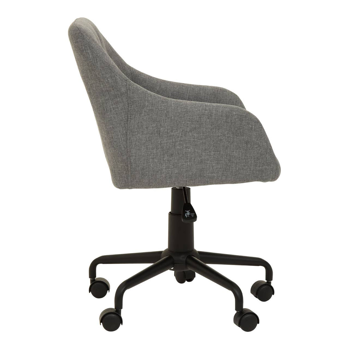 Brent Tufted Grey And Black Home Office Chair.