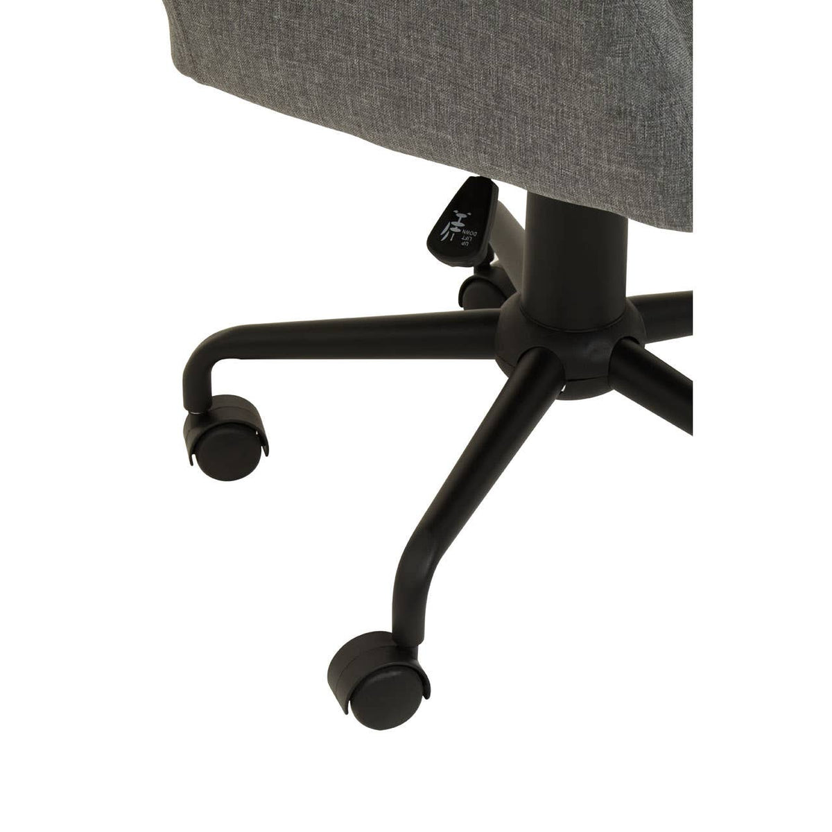 Brent Tufted Grey And Black Home Office Chair.