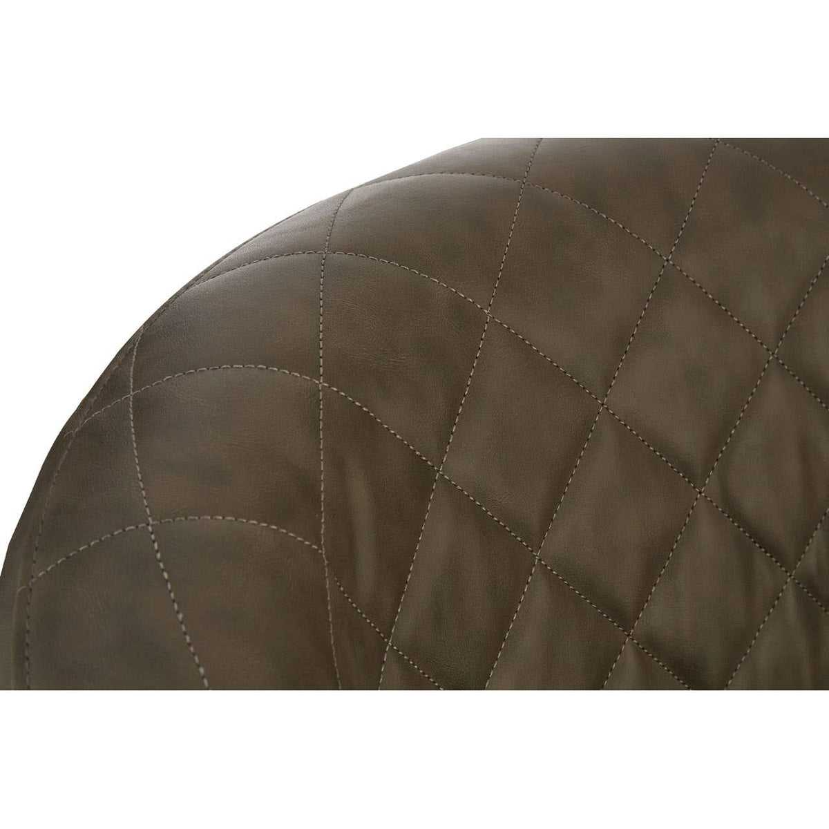 Brown Faux Leather Wingback Armchair.