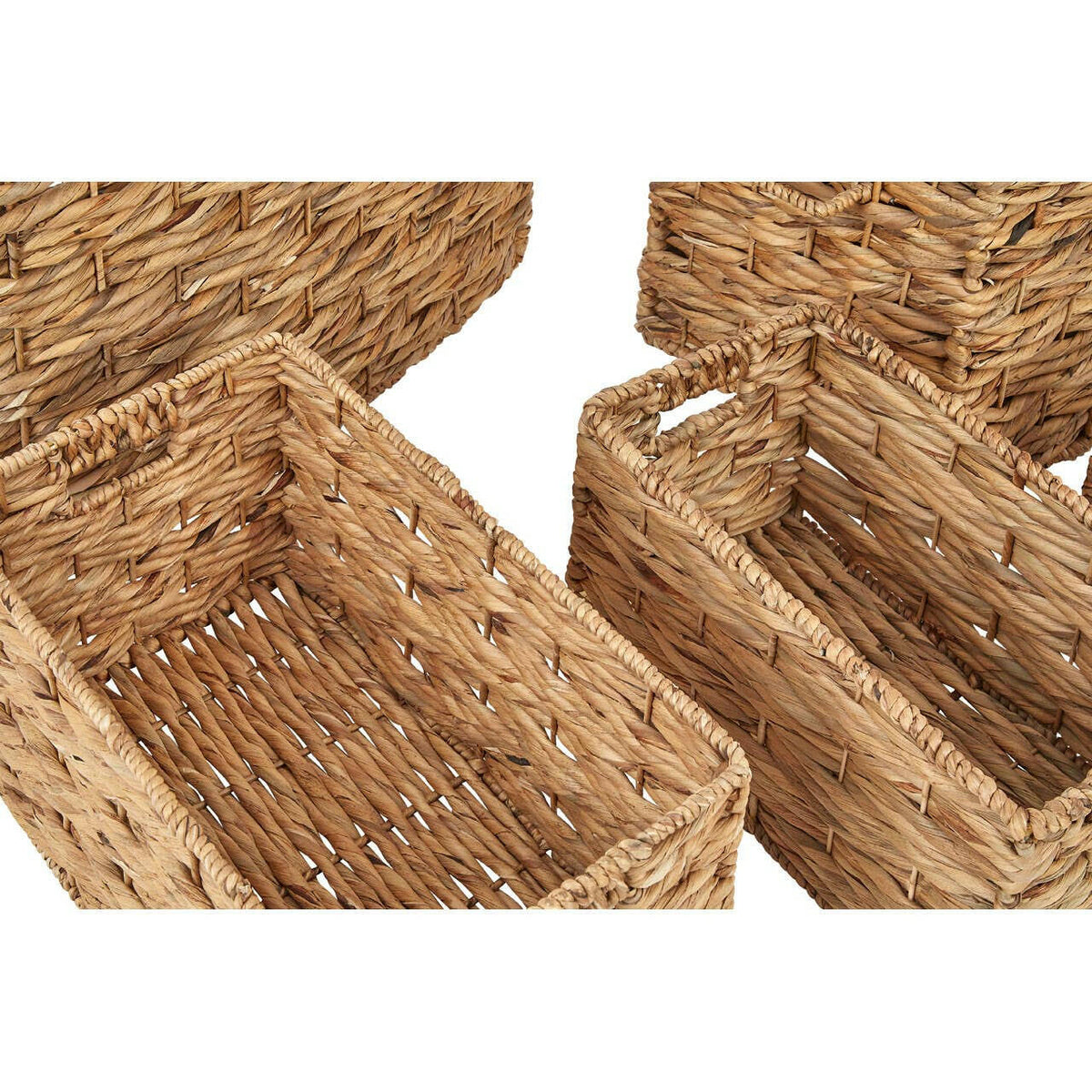 Brown Washed Storage Baskets – Set Of 6.