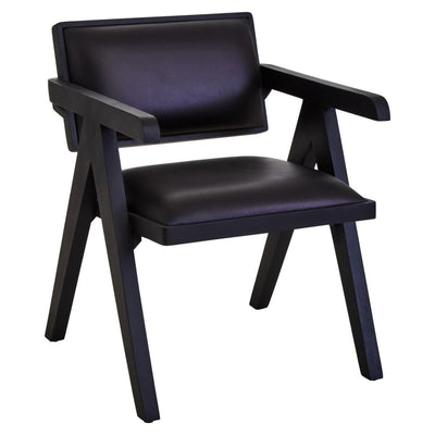 Noosa & Co. Living Buffalo Black Leather Armchair House of Isabella UK