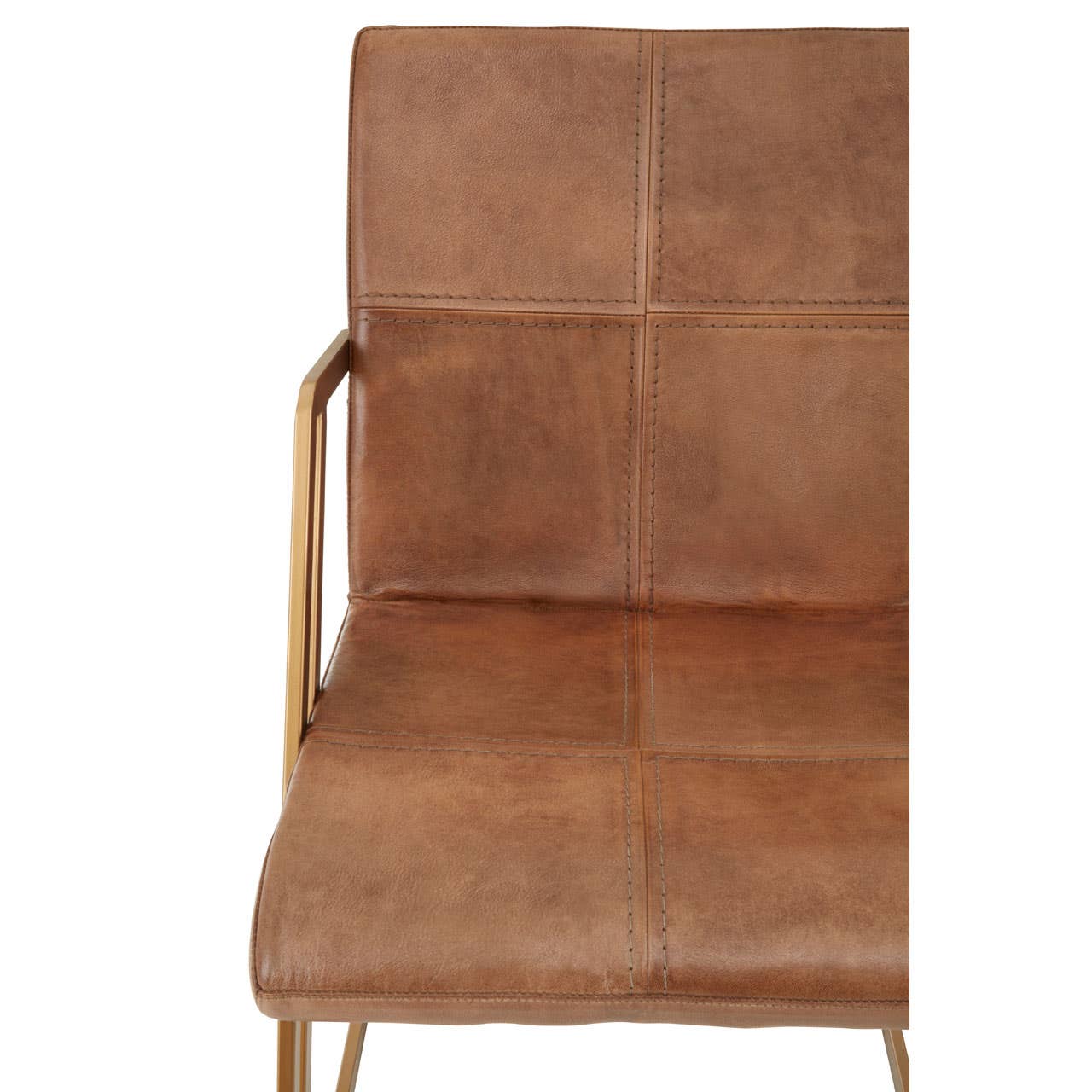 Noosa & Co. Living Buffalo Brown Leather And Iron Chair House of Isabella UK