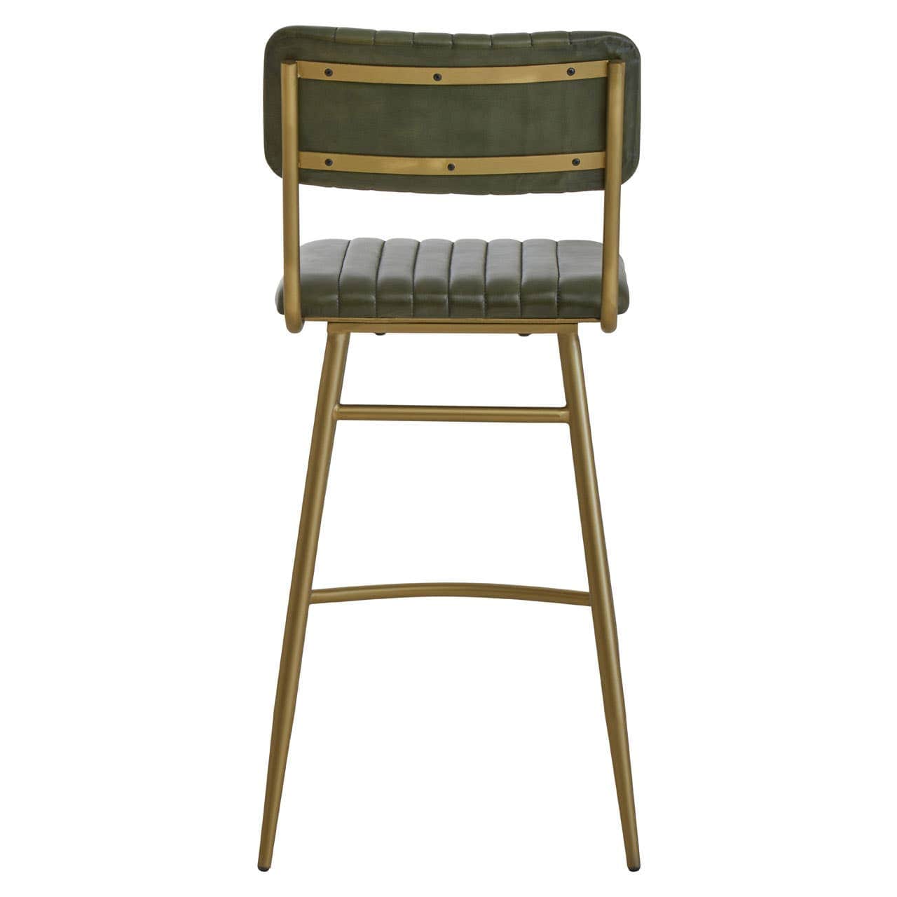 Noosa & Co. Living Buffalo Green Leather Angular Bar Chair House of Isabella UK