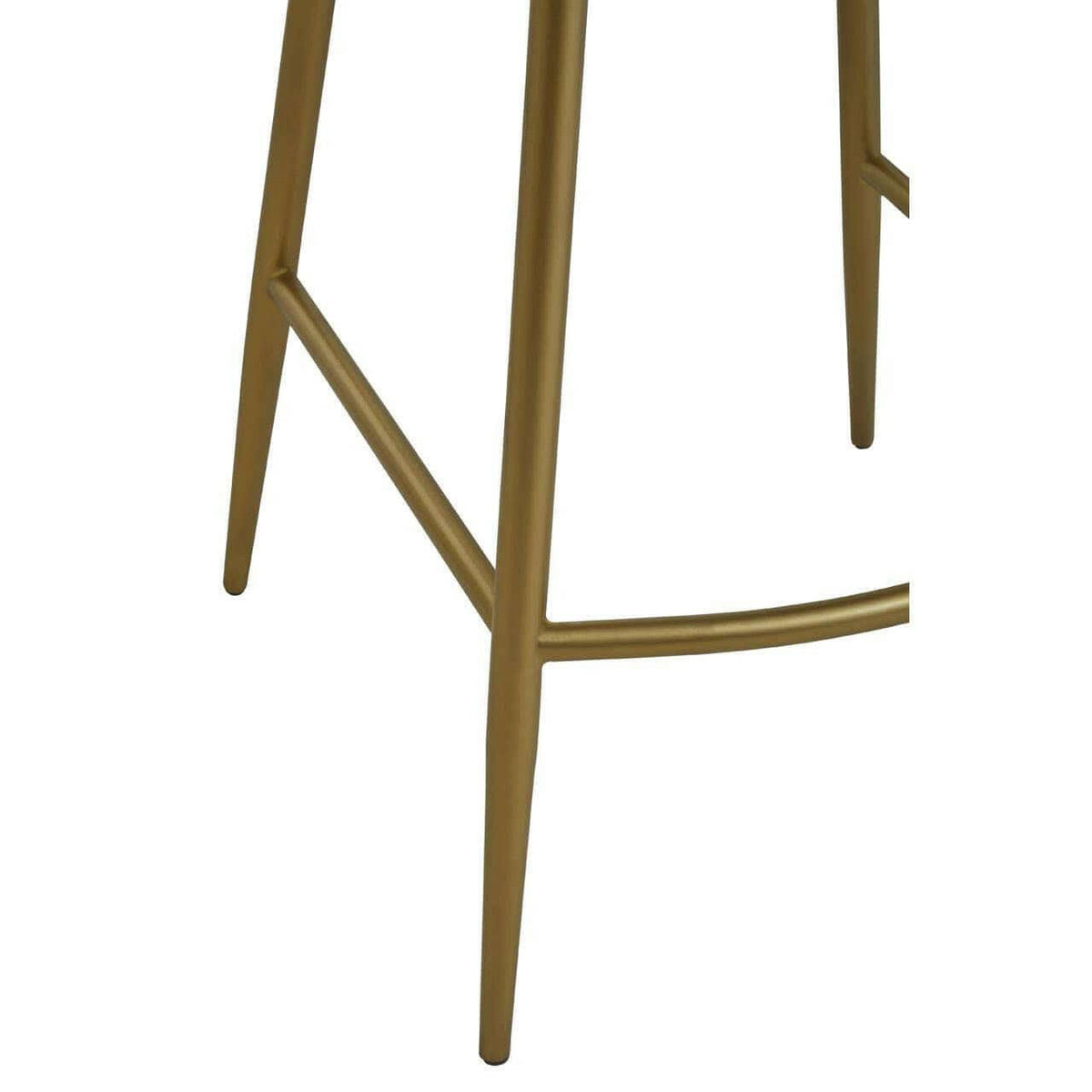 Buffalo Green Leather Angular Bar Chair.