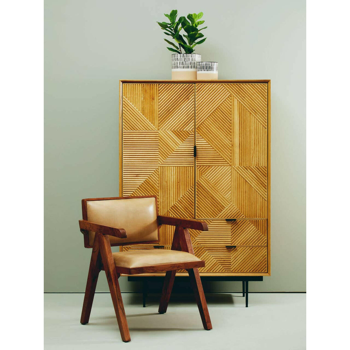 Buffalo Natural Leather Armchair.