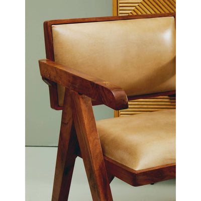 Noosa & Co. Living Buffalo Natural Leather Armchair House of Isabella UK