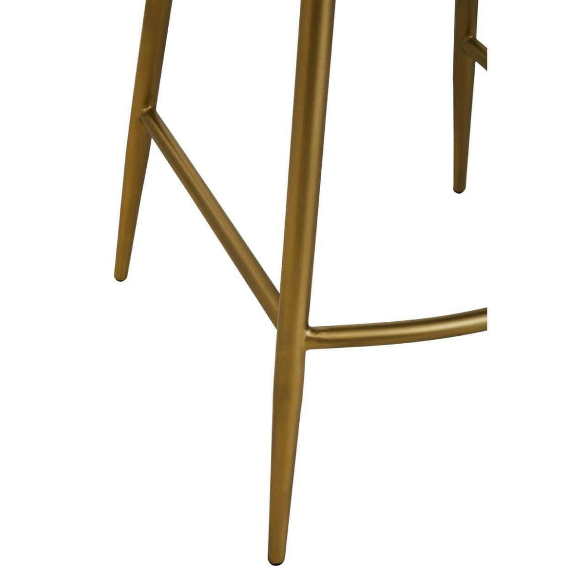 Buffalo Tan Leather Angular Bar Chair.