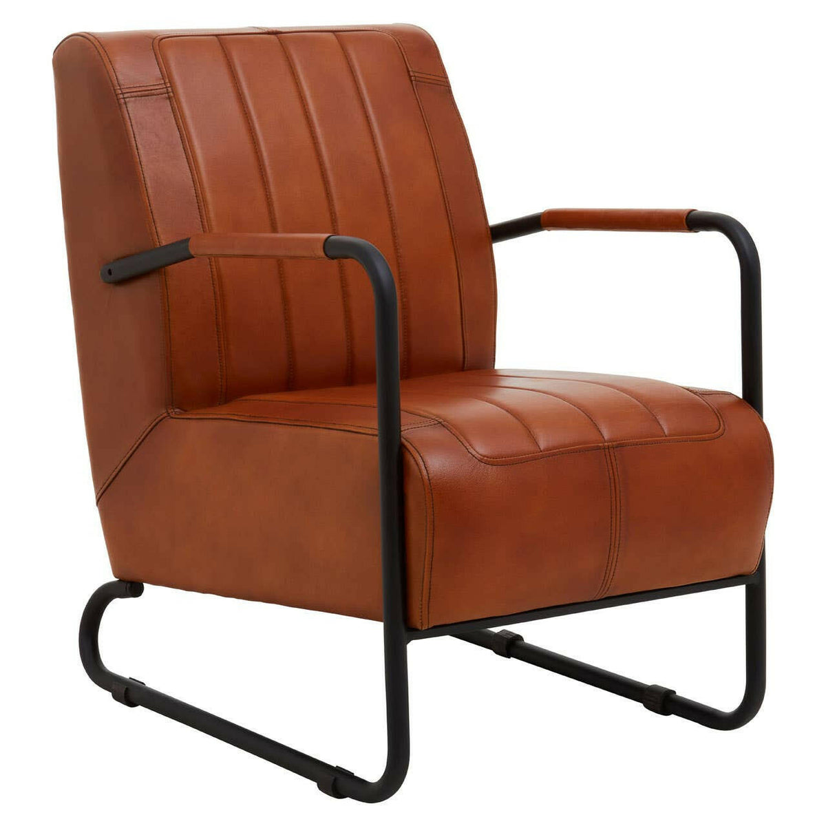 Buffalo Tan Leather Armchair.
