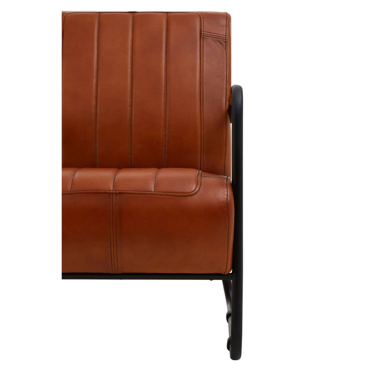 Buffalo Tan Leather Armchair.