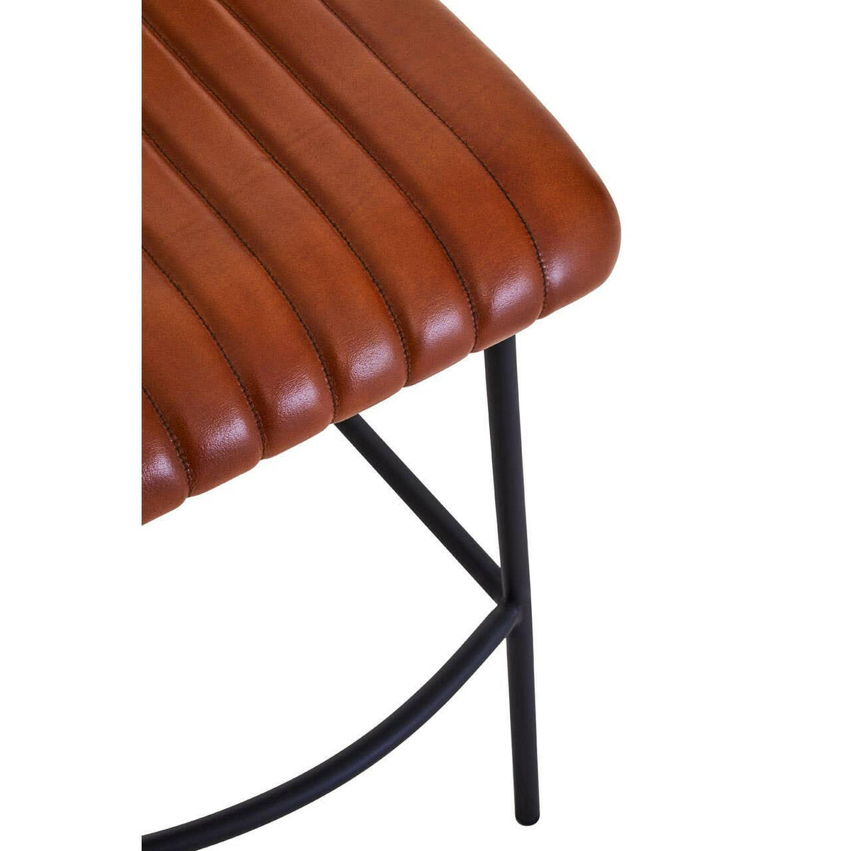 Buffalo Tan Leather Bar Chair.