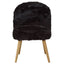 Cabaret Black Fur Effect Chair.