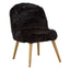 Cabaret Black Fur Effect Chair.