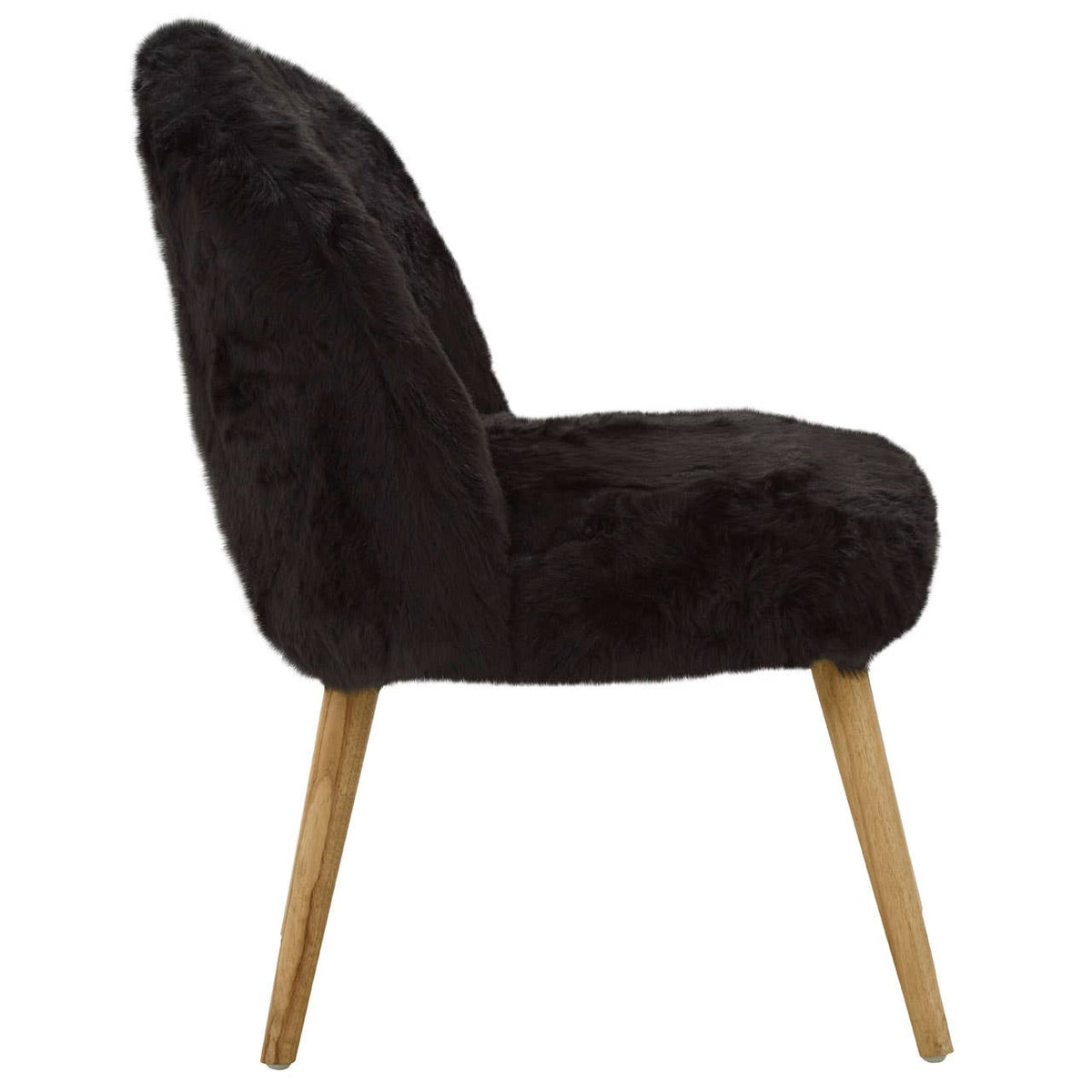 Cabaret Black Fur Effect Chair.