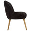 Cabaret Black Fur Effect Chair.