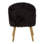 Cabaret Black Fur Effect Chair.