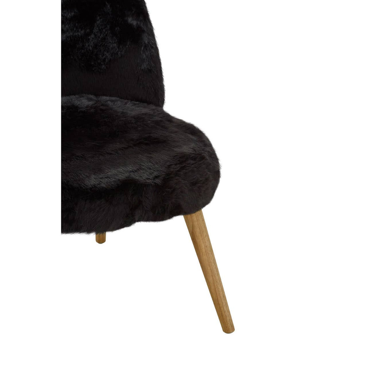 Cabaret Black Fur Effect Chair.