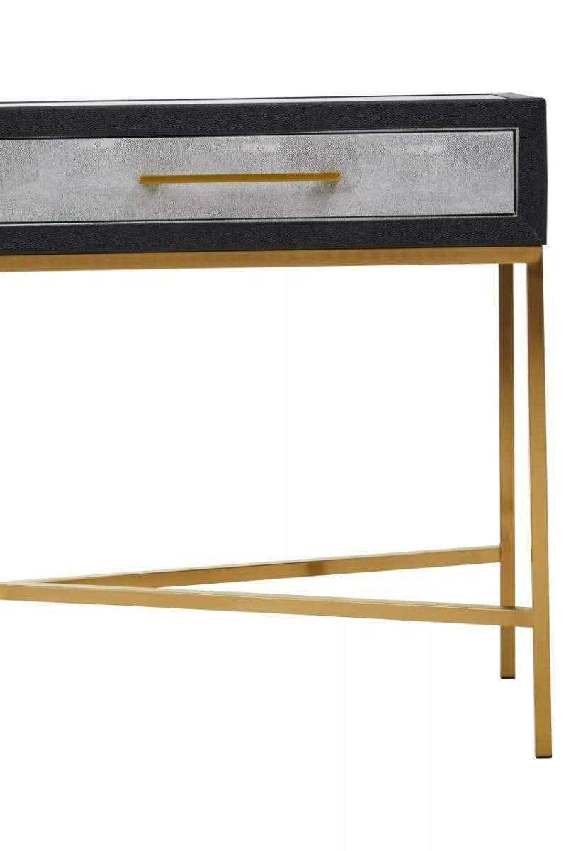 Cadiz Grey Shagreen Console Table.
