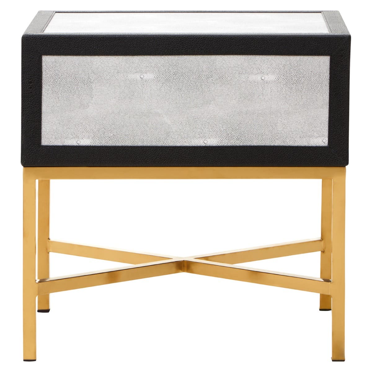 Noosa & Co. Living Cadiz Grey Shagreen Side Table House of Isabella UK